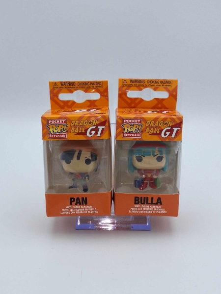 2x Dragonball GT Bulma & Pan Pocket Pop Schlüsselanhänger - NEU